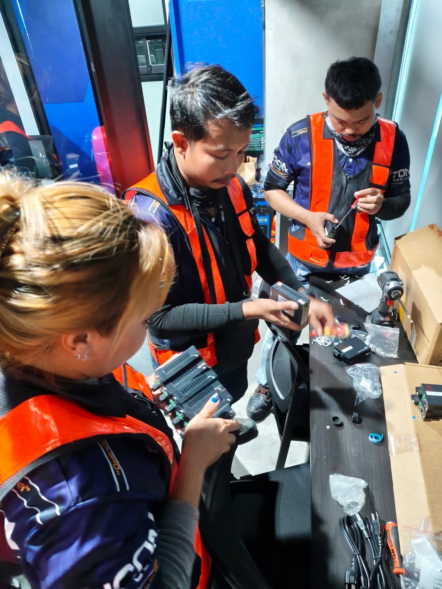 ผลงาน เดินสาย Fiber Optic 9