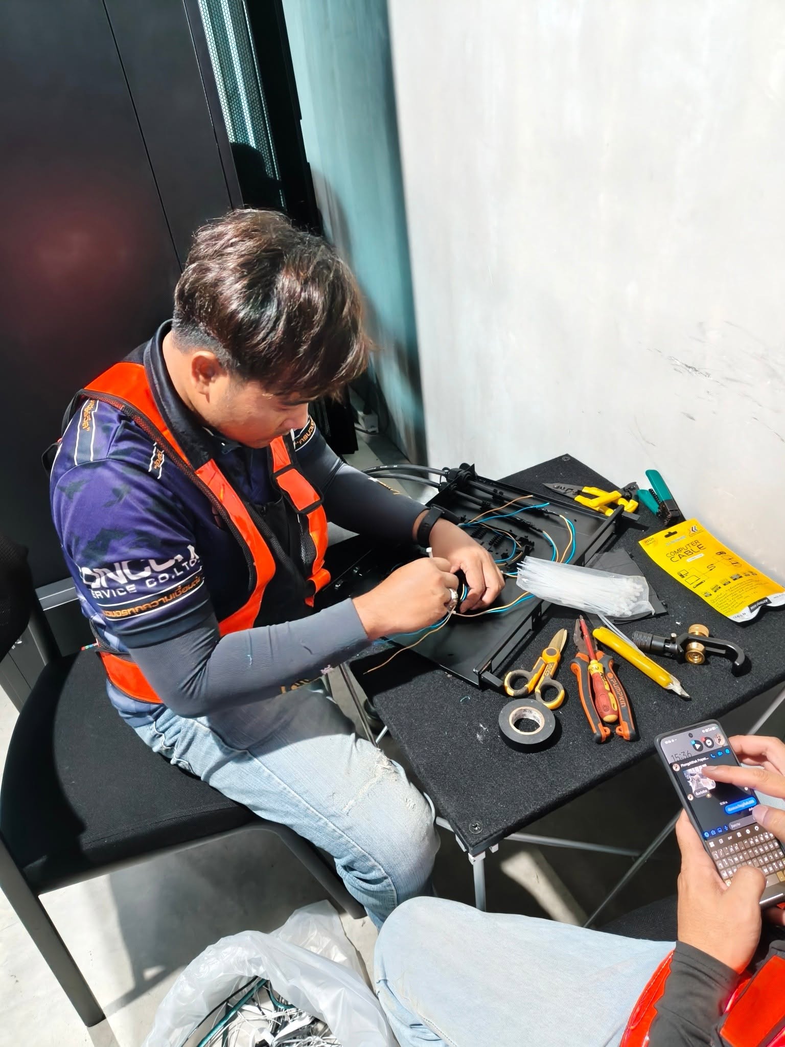 ผลงาน เดินสาย Fiber Optic 7
