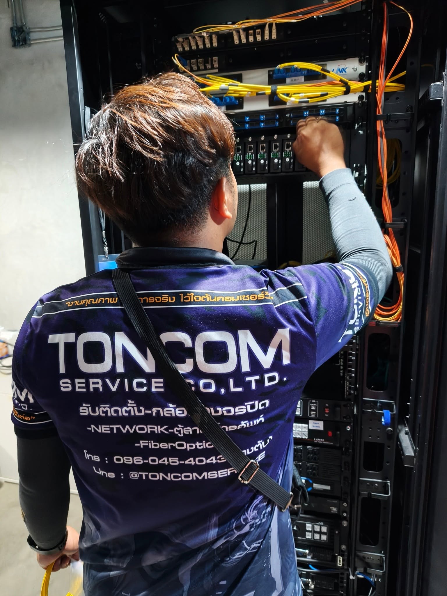 ผลงาน เดินสาย Fiber Optic 8