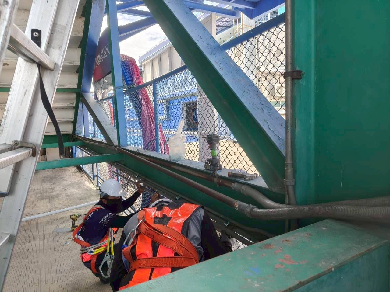 เดินสายไฟเบอร์ สนามฟุตบอลบางกอกกล๊าส — ปทุมธานี ภาพที่ 20