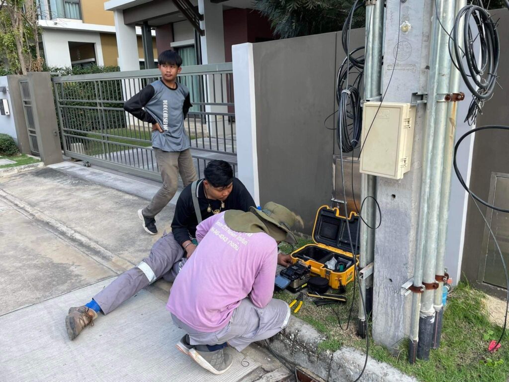 สายไฟเบอร์ขาดต่อยังไง? ต่อเองได้ไหม ต้องใช้เครื่องมืออะไร และราคาเท่าไหร่ – ภาพหน้างานจริง 4